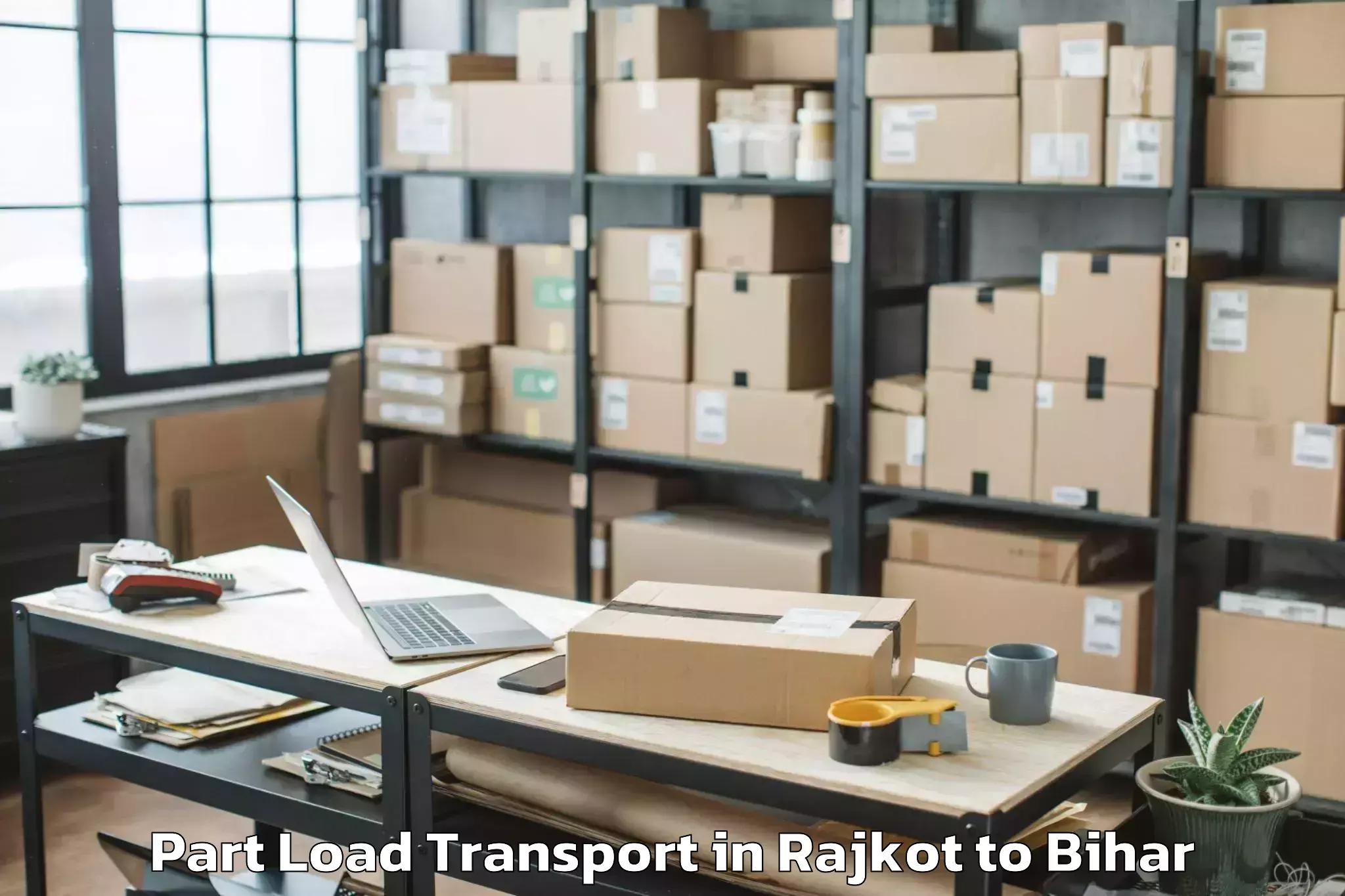 Professional Rajkot to Suppi Part Load Transport